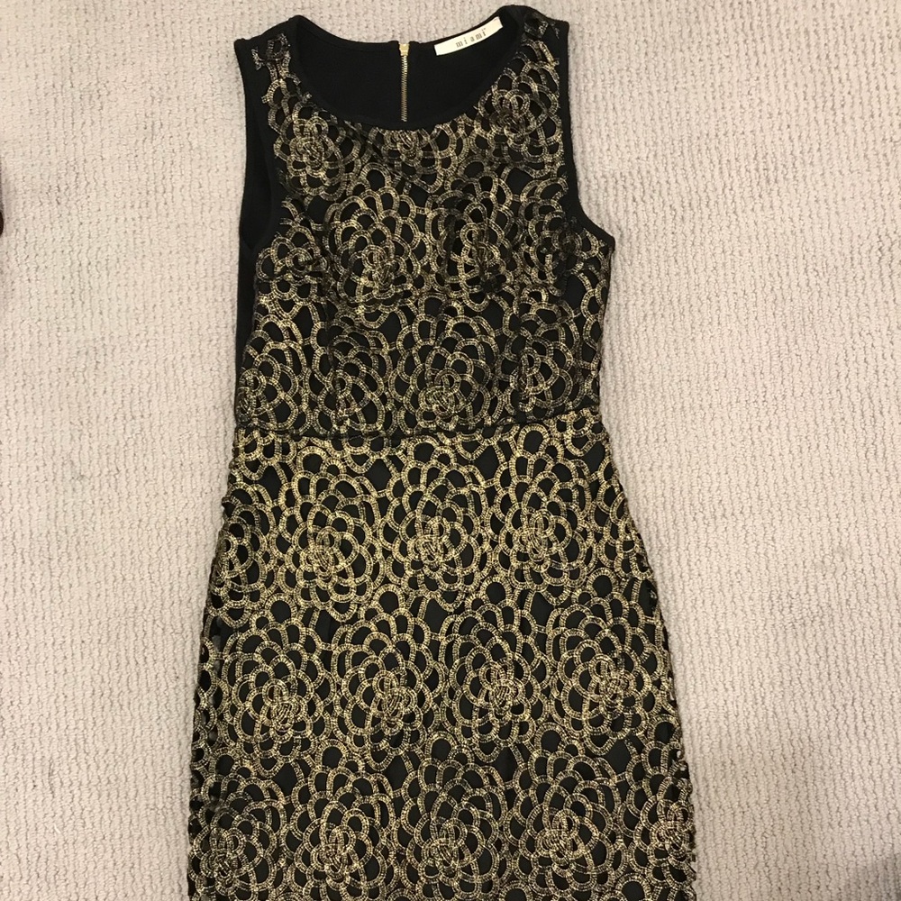 Miami gold and black dress!